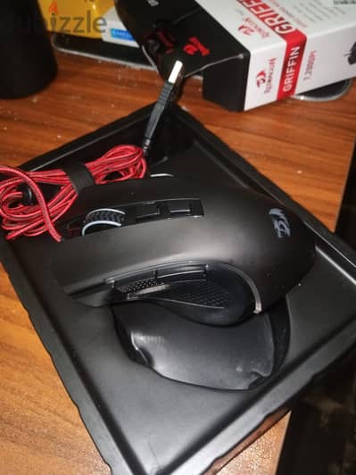 ماوس جيمنج Redragon Griffin M607 زيرو - كامل العلبة والمتعلقات