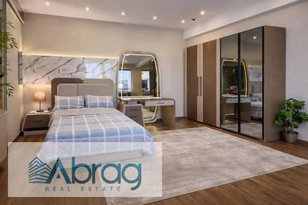 For rent furnished apartment with a stunning view directly on the lagoon in Alamein Towers on the North Coast