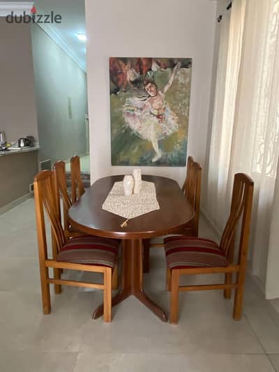 Apartment in Banafseg 5 Villas, 1st Settlement, high ground floor, 220 sqm, with kitchen, appliances, and ACs.