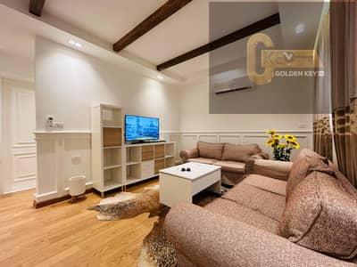 Fully furnished studio apartment for rent in Madinaty, B6, near services, with a private garden and overlooking a wide garden in one of Madinaty