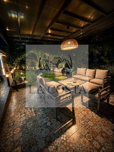 Ground-Floor with Private Garden at Sarai New Cairo (Phase S1) Ultra-Luxury Finish Pool & Clubhouse View