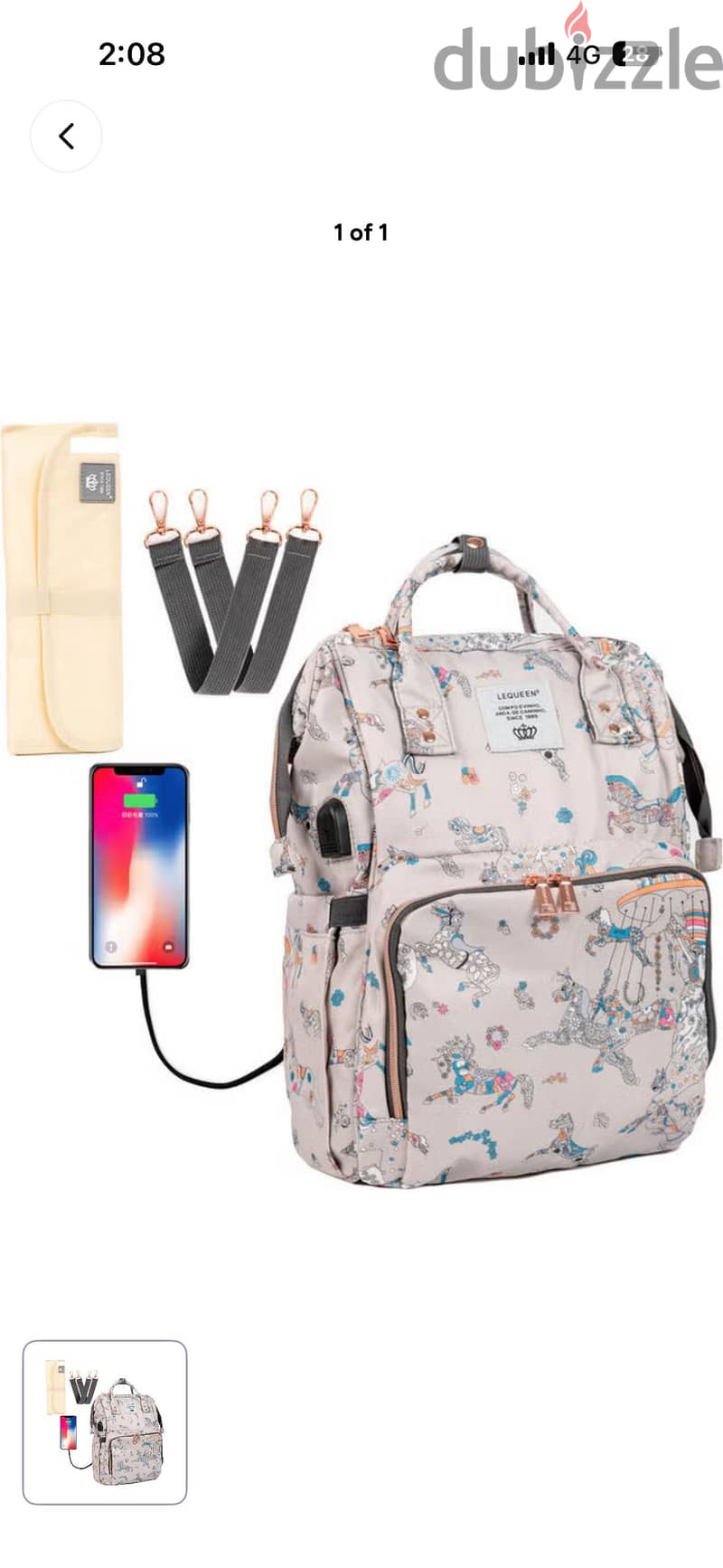 LEQUEEN Diaper Backpack 1