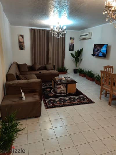 For Rent: Furnished 2-Bedroom Apartment in Al Rehab. Next to all services.