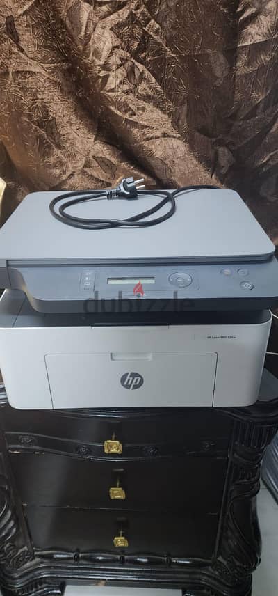 HP Laser MFP 135w — حالة زيرو | Wi-Fi | طباعة + سكانر + تصوير