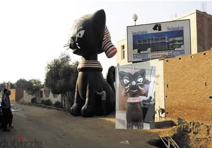 مجسم بالون inflatable القط الفرعونى