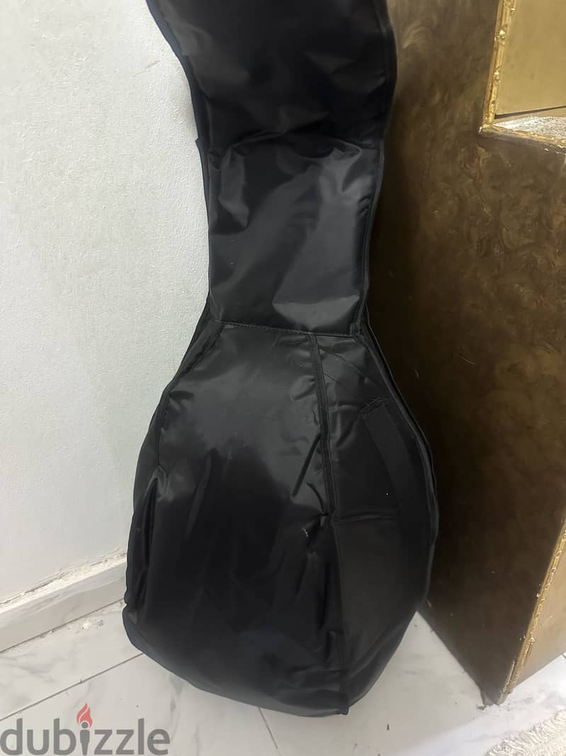 Oud with its padded bag and strings 1