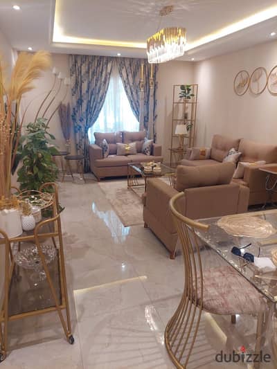 شقه مفروشه للايجار بالرحاب اول سكن مفروش فرش مودرن تشطيبات خاصه بالكامل 2 نوم مدد طويله ومدد قصيره مطبخ امريكان كيتشن تكييفات كامله اجهزه كامله
