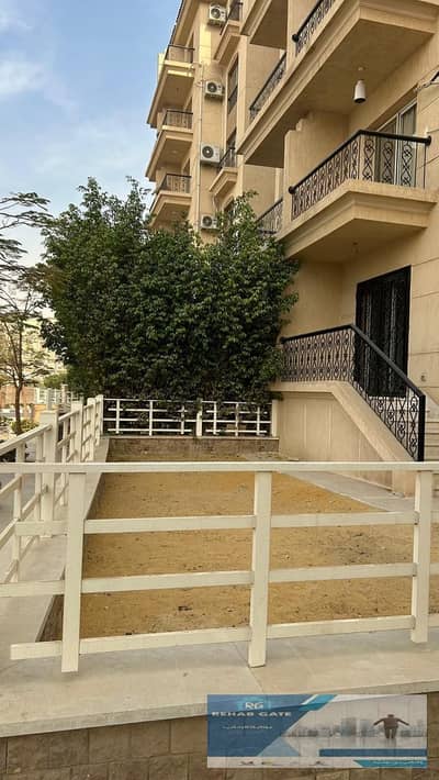 Apartment in Al-Rehab for rent, ground floor with garden