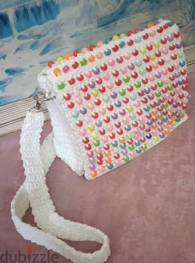 شنطه كروشيه  بخرز