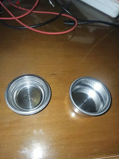 51 mm double non-pressurized basket + 51 mm E. S. E basket