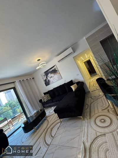 Furnished apartment for rent in Madinaty – B15; it is a first-time occupancy unit, featuring high-end furnishings.