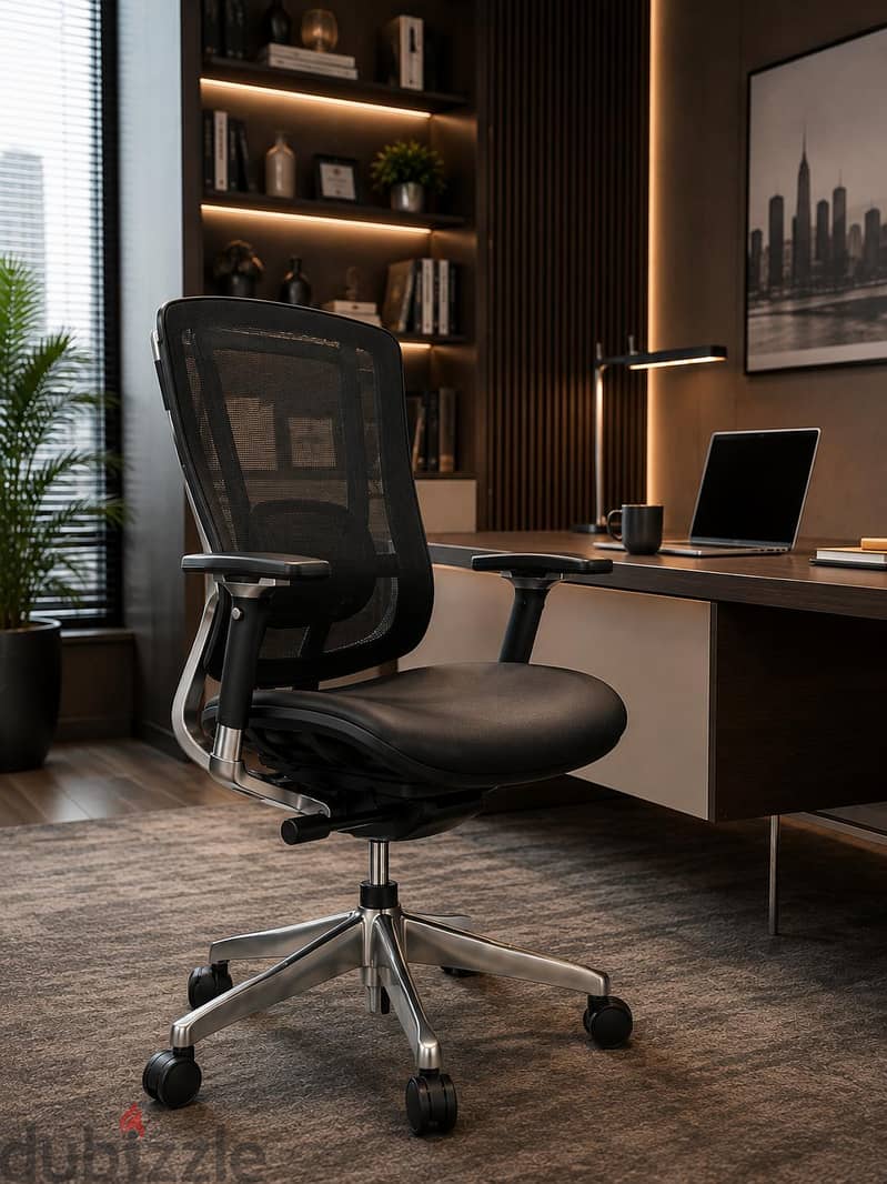 Executive Luxury Leather Office Chair 9