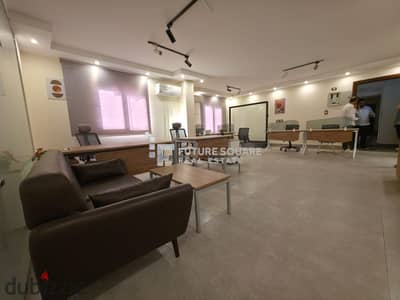 Administrative headquarters 120m furnished air-conditioned for rent in Grand Plaza Al-Hegaz Zahra Al-Maadi