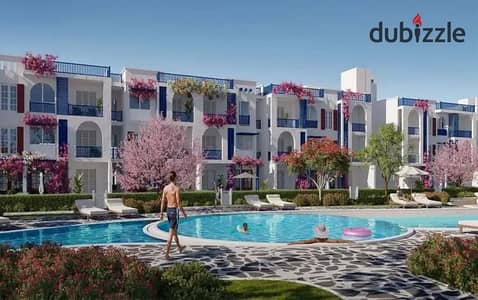 For sale: A 60m² studio at Aroma Ain Sokhna (Al-Zafarana area, km 34 on the Suez Road). It is located 60 minutes from the Cairo toll gates.