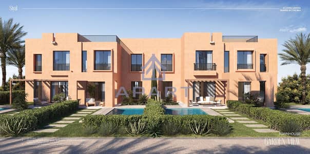 Limited TownHouse Double View Fully Finished Installments Over 7 Years For Sale By Orascome in Red Sea - Makadi - Gouna - Soma Bay - Hurghada