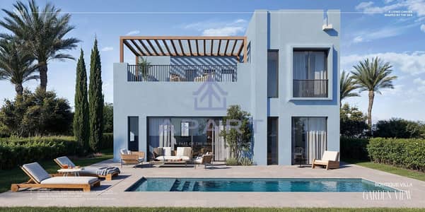 Luxury Villa For Sale Lagoon & Sea View Fully Finished Lowest Price with Installments Over 8 Years - Red Sea - Makdai - Gouna