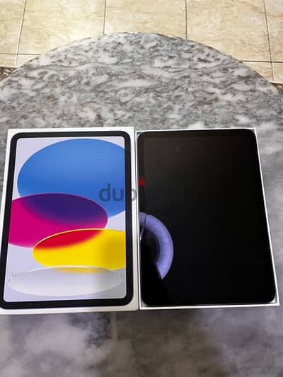 Apple ipad a16 11th gen with charger, box, esr pencil, and case.