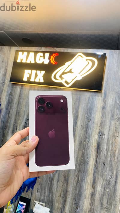 آبل - ايفون 18 برو ماكس - Iphone 18 pro max Burgundy new