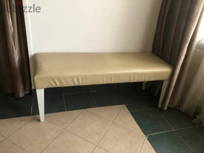 بانكيت جلد خشب طبيعي 120 سم