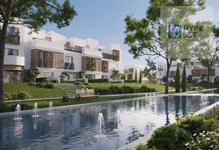 Own a townhouse at Scenes Mostakbal City, for just 1.5 million,with a 10-y inst plan featuring direct lagoon view within a fully integrated compound