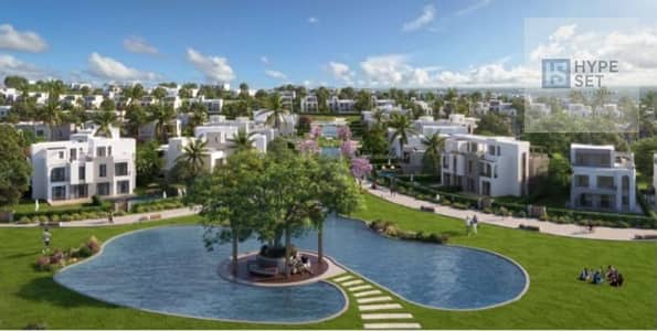 An apartment in O West the most prestigious compound in 6th of October City by Orascom for just 555,000 with a 9-y installment plan on Al-Wahat Road