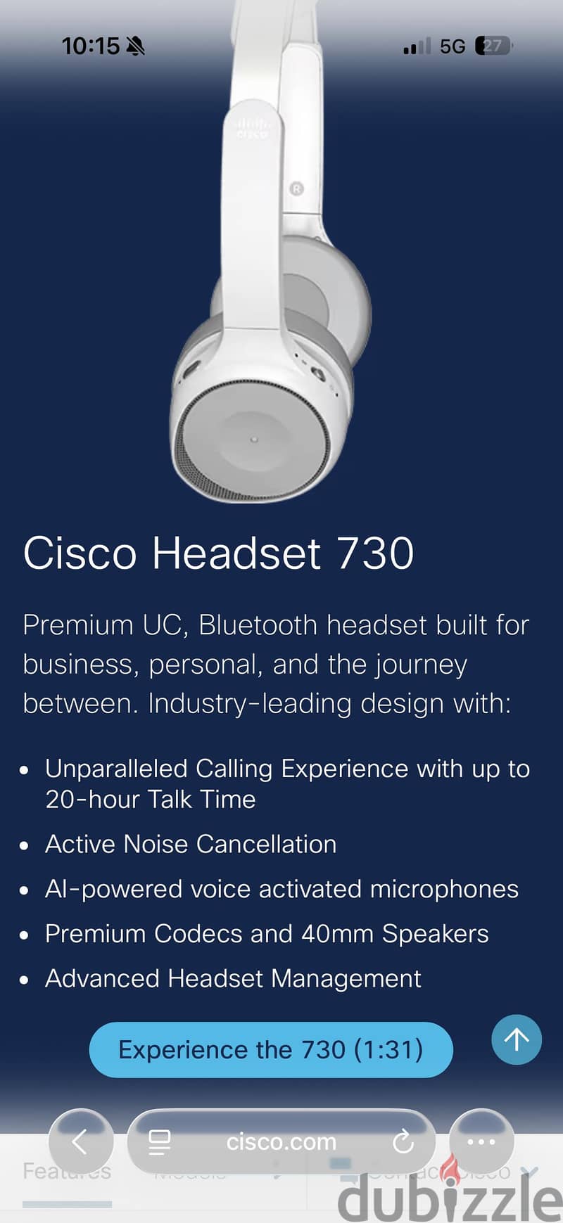 Cisco 730 headset 3