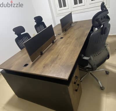مكتب Workstation مكتبي كامل – مناسب للمكاتب والشركات