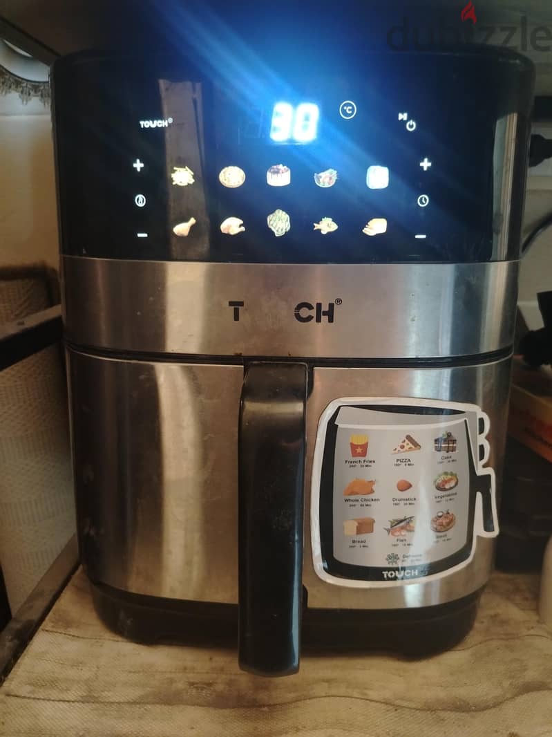 touch air fryer 8l 2