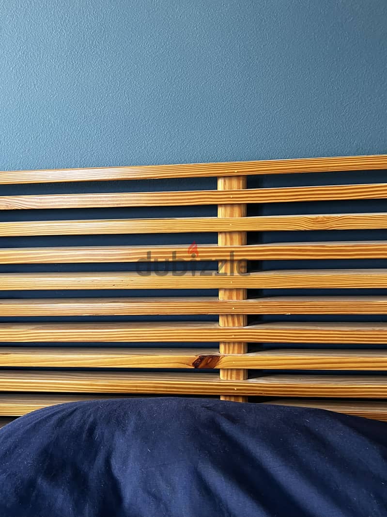 Used wooden bed with storage 5