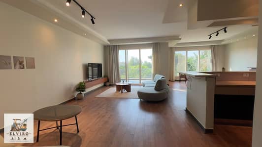 Luxury Apartment with Modern Furniture View Landscape For Rent in Lake View Dusit - 5th Settlement