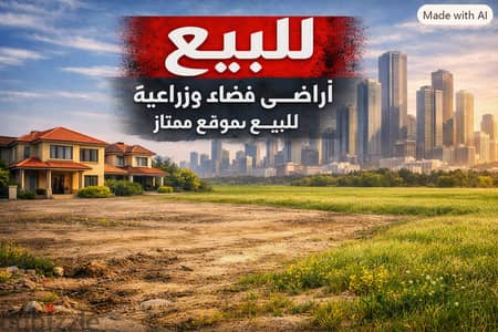 4 فدان بموقع ممتاز طريق عمومى مربعة بالكامل كلها شوارع