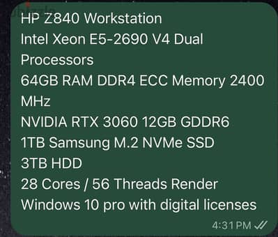 HP Z840 Workstation
