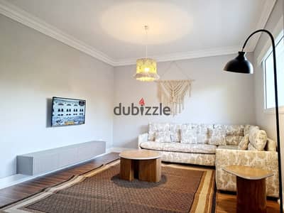 Furnished apartment for rent, Degla, Maadi, 3 air-conditioned rooms
