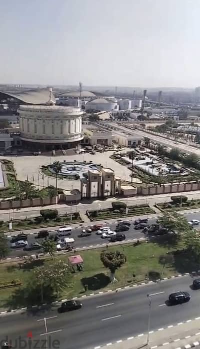شقة للايجار بعمارات العبور صلاح سالم فيو بانوراما مكيفه ٣غرف سوبر لوكس