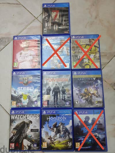 اسطوانات بلاستيشن 4 للبيع cd ps4