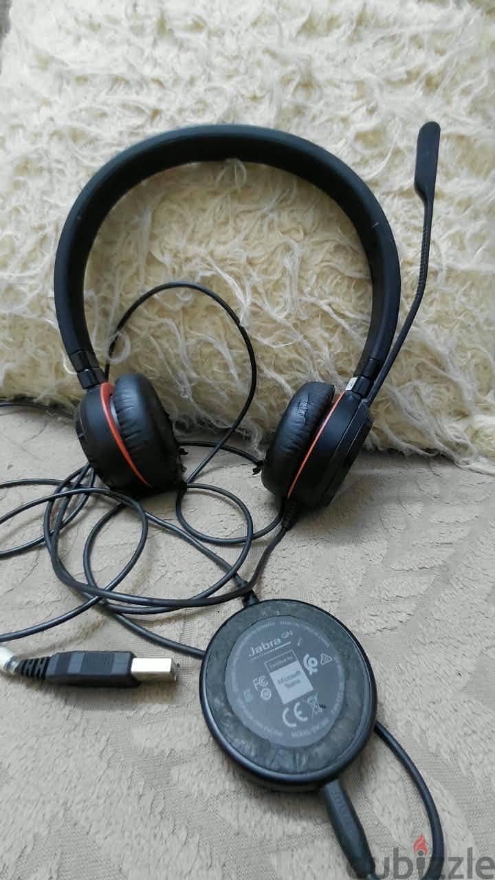 Jabra Wired Headset with USB Connection – Black 1