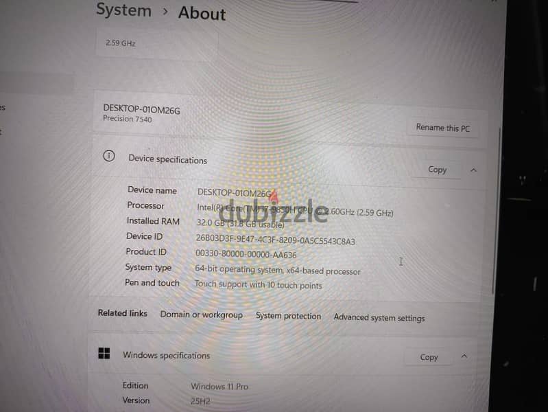 Dell precision 7540 5
