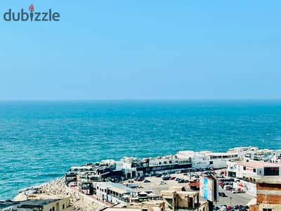 شقة للبيع بكيلوبتر ٢ غرف وريسبشن فيو بحر دور١ وحمام ماستر