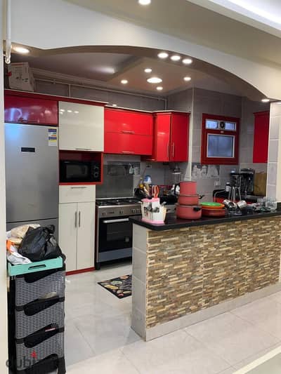 Air-conditioned furnished apartment 4 rooms and a reception floor 1