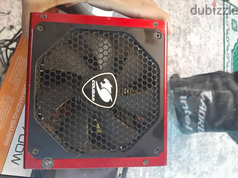 Case rgb shark كيسة فاضية  + psu 700w cougar 4