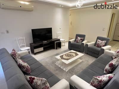 Furnished Ground Floor Apartment with a Private Garden for Rent in Madinaty B10