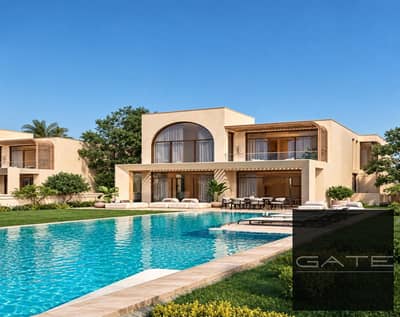 فيلا ستاندالون للبيع في هاسيندا باي سيدي عبدالرحمن الساحل الشمالي -لوكيشن متميز جدا على اللاجون بسعر استثماري لقطه