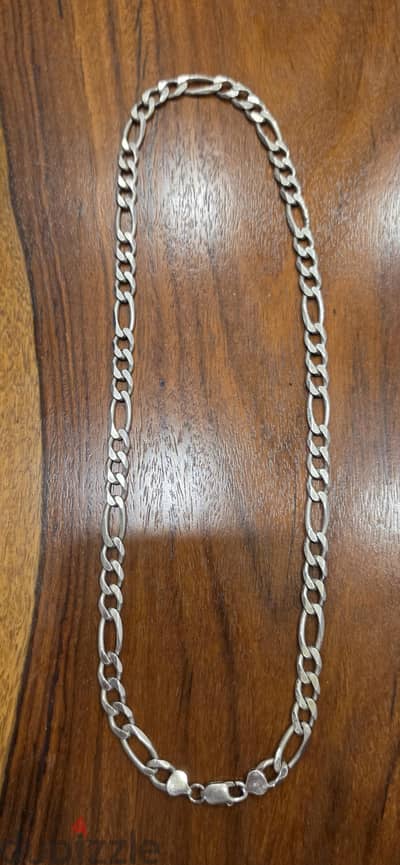 سلسلة فضة إيطالي أصلي عيار 925 (Figaro Chain)