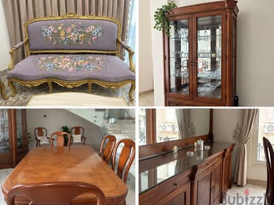 صالون أوبيسون وسفرة كلاسيك Aubusson Salon & Dining