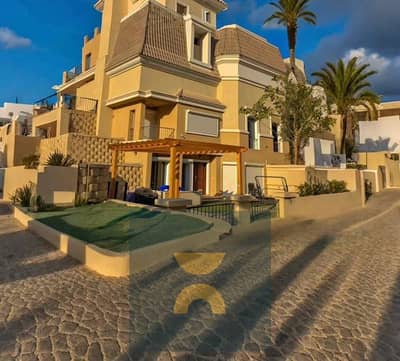For sale in the most prestigious phase of Butterfly Compound a 3-story villa with a private pool prime location on Al Amal Axis next to Sarai