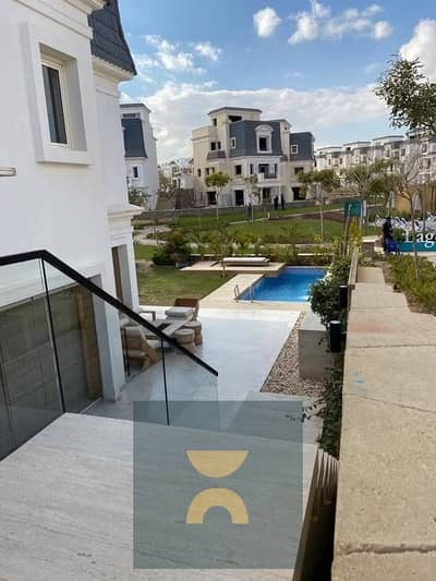 4-bedroom villa on the lagoon with complete privacy and a private pool for sale in New Cairo near Sodic the Middle Ring Road Stone Park and Palm Hills
