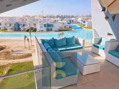 فرصه للاستثمار المضمون فى يود راس الحكمه امتلك الان شاليه VIP اول صف للاجون مع رؤيه كامله للبحر تشطيب فندقى بجوار كون سيزن كالى كوست دقايق من لافيستا