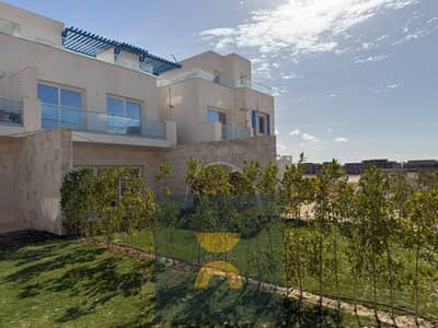 own a corner town villa with a private pool, hotel-style finishing, and air conditioning in Ras El Hekma next to Waterway Modon Summer Cali Coast