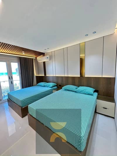 Enjoy the coastal atmosphere all year round in Ras El Hekma Own a two-bedroom chalet with a double view next to Sea Shore Hyde Park Almaza Bay