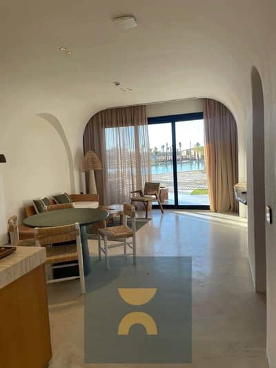 First-row lagoon chalet for sale in North Coast with flexible installments near Marassi Almaza Bay Marassi Baghous Summer   Beit El Bahr